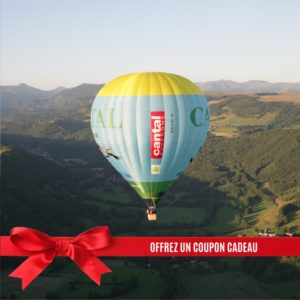 Bon cadeau vol en montgolfière Cantal