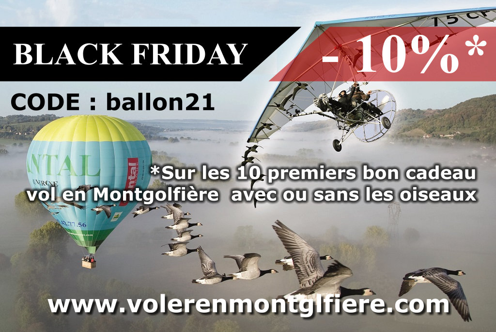 black friday montgolfière promo ballon