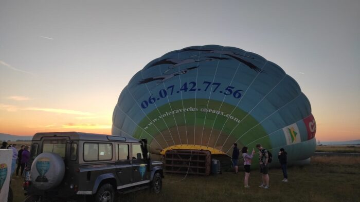 Montgolfière levé du soleil - Cantal Auvergne
