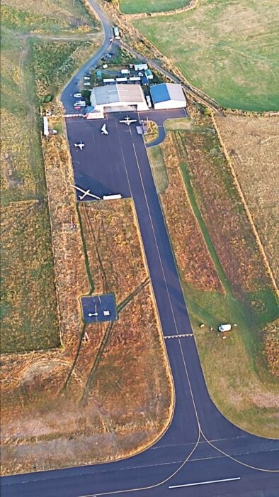 Aérodrome de Coltines vue du ciel