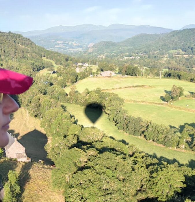 vallée de l'Alagnon vue du ciel