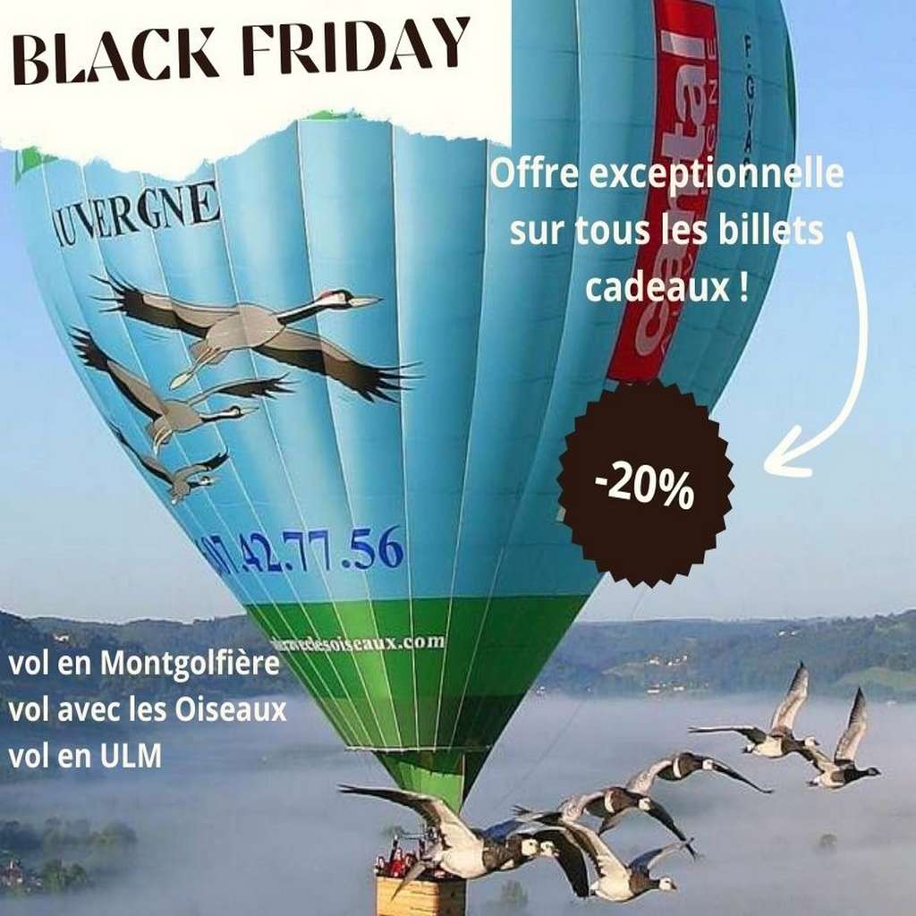 Black Friday vol en montgolfière