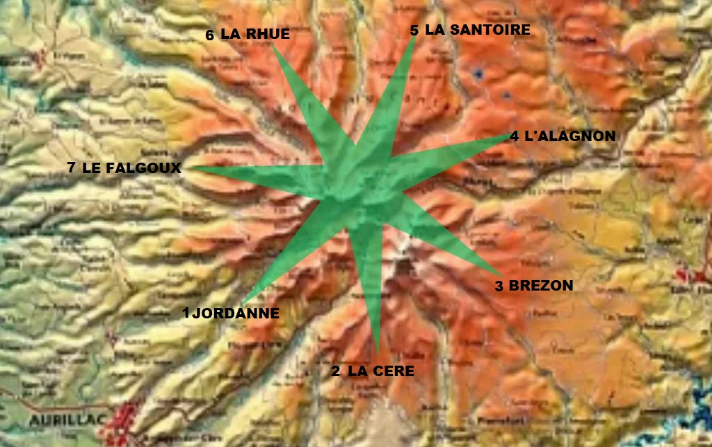 Vol en montgolfière au-dessus du volcan Cantal